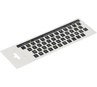 ® 11X13 Mm - Autocollants Français Azerty - Pour Claviers Pc Et Ordinateur Portable - Avec Stratifié Mat Résistant Aux Rayures French Keyboard Stickers Couleur : Noir