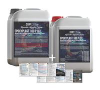 12,0 kg de résine époxy 2K EP, pour bois, verre, résine de coulée transparente, pour plastification, pour table en fibre de verre, terre, aquariums, construction de formes, résistante aux UV