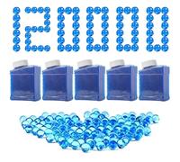12 0000 Billes de Pistolets à Gel 7-8 mm,5 recharges de balles à Gel Compatible avec la Plupart des modèles électriques