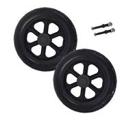 12 1/2 X 2 1/4 Antidérapant Roues de Fauteuil Roulant, Lot de 2 Solide Roues de Rechange Roues Arrière Pour Fauteuil Roulant Manuel 1/2"(12mm)(Black)