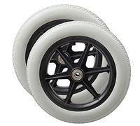 12 1/2x2 1/4 Roues et roulettes pour fauteuils roulants, Petites Roues arrière Solides de 12 Pouces pour fauteuils roulants, roulement 1/2" (12mm), 2pcs (Color : Gray, Size : 12 1/2x2 1/4)