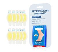 12/10 pièces de pansements ampoules aux pieds - Pansements Hydrocolloïde Gel Bandages - Pansements Invisibles En Gel Hydrocolloïde pour le talon, les orteils et les pieds (10pièces/B)