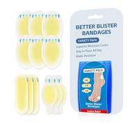 12/10 pièces de pansements ampoules aux pieds - Pansements Hydrocolloïde Gel Bandages - Pansements Invisibles En Gel Hydrocolloïde pour le talon, les orteils et les pieds (12pièces/Mix)