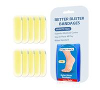 12/10 pièces de pansements ampoules aux pieds - Pansements Hydrocolloïde Gel Bandages - Pansements Invisibles En Gel Hydrocolloïde pour le talon, les orteils et les pieds (10pièces/C)
