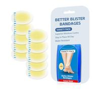 12/10 pièces de pansements ampoules aux pieds - Pansements Hydrocolloïde Gel Bandages - Pansements Invisibles En Gel Hydrocolloïde pour le talon, les orteils et les pieds (10pièces/A)