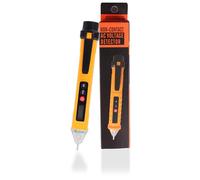 12-1000V Détecteur de Tension Sans Contact,Recherchez des Détecteurs de Tension avec Lampe Led, Testeur Électrique avec Buzzer Sonore et Lumineux pour Electricien