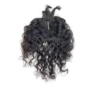 12 14 Postiche À Base De Soie X Cm For Femmes Avec Cheveux Clairsemés, Clipser En Naturels, Longs, Bouclés Et Ondulés, Fins Fins. Postiche Cheveux Femme(Natural Black,10 inch)