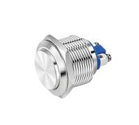 12 16 19 22mm Self Reset Access Control Switch Metal Button Normally Open and Normally Closed Exit Switch Horn Doorbell NWPNLXEA(22mm Screw foot-01)