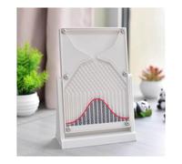 12*18cm Bureau Galton Board,Outil ExpéRimental Efficace pour les Lois Statistiques,Inspirer la Curiosité et AméLiorer L'Apprentissage,Adapté à L'éDucation aux ProbabilitéS et aux ModèLes (Color:Blanc)