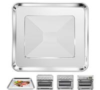 12.2 * 11 '' Antiadhésif Maille Air Friteuse Pour Cuisinart TOA-60 TOA-65 TOA-70, Grille-Pain Air Friteuse Convection Four en Acier Inoxydable Rebond Accessoires