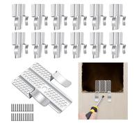 12/20 pièces clips de patchs muraux en acier inoxydable pour le renforcement des murs secs et la réparation des dommages dans les projets de rénovation domiciliaire pinces pour plaques de plâtre en