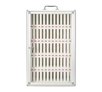 12/24/36/48/60 Fentes en Alliage D'aluminium Téléphones Portables Armoire De Rangement Mural Casier pour L'école Et Le Bureau Idéal pour Les Dîners Au Coucher (Color : Silver, S : 60)