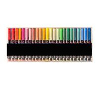 12/24/36/48 couleurs Marqueur acrylique liquide Pointe pinceau imperméable Stylo de retouche pour dessin de cartes, scrapbooking, marqueur pinceau