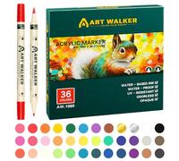 12/24/36 marqueurs acryliques à double pointe pour scrapbooking, journal, peinture sur papier, métal, pierre, bois, verre, tissu, stylo de peinture acrylique