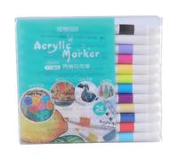 12/24/36 marqueurs acryliques de couleur avec pointe en fibre pour la fabrication de cartes, art, peinture, école, projet artistique, stylo de marquage sur bois