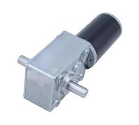 12/24V Reduction electronic starter 70kg/cm Large Torque High Power Worm Gear DC electronic starter Rotating Table Door Self-lock Double out shaft RUAJOGYNVM(24V,12rpm)