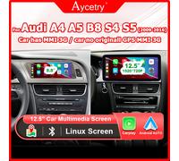 12.5 "Linux Android Auto voiture multimédia écran autoradio pour Audi A4 A5 B8 S4 S5 2009-2016 sans fil Carplay autoolink airplay GPS HP8X-A4-LOW-Linux 09-12-A