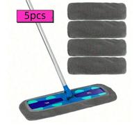 12/6/5/3/1 pièce Tampons de vadrouille plate en fibre ultra-fine, tampons de remplacement de vadrouille humide réutilisables, tampons de vadrouille sèche, convenant au nettoyage des sols en bois dur. 