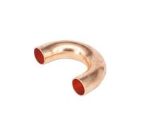 12.7x0.7x32mm 180 Degree Bend Copper Weld Pipe Fitting Plumbing for gas water oil