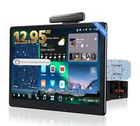 [12.95" QLED] Android Autoradio 1 DIN & 2 DIN, écran Flottant Voiture, Agent IA& Vision IA, LiveView à Distance, Réveil à Distance, 8G+128G,4G LTE, Alerte Golden Hour, CP& AA sans Fil, X10G129E