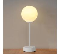 12.99 dans la lampe à table du globe avec abat-jour en acrylique, lampe de bureau en fer, illumination Dimmable à LED, Lumière de nuit au chevet avec interrupteur tactile pour la fête de la chambre au