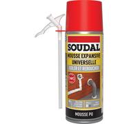12 aérosols 300ml de mousse expansive universelle isoler & reboucher < 1% - B3 beige - SOUDAL - 123293