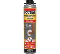 12 aérosols 500ml de mousse expansive spéciale remplissage gun vis < 0,1% - B3 blanc - SOUDAL - 125642