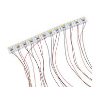 12 Ampoules LED pour smd 12V Chaud Pré-connectées pour Diorama - Lumière Intérieure Maison Miniature Fils 20cm