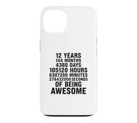 12 Ans 144 Mois 378432000 Seconds of Being Awesome Coque pour iPhone 13