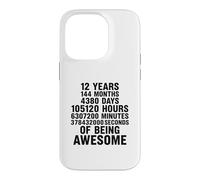 12 Ans 144 Mois 378432000 Seconds of Being Awesome Coque pour iPhone 14 Pro