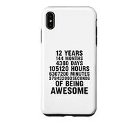 12 Ans 144 Mois 378432000 Seconds of Being Awesome Coque pour iPhone XS Max