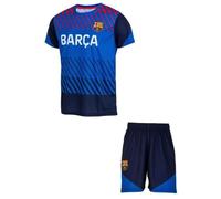12 Ans - Ensemble Maillot Short Enfant - Fc Barcelone - Bleu - Manches Courtes - 100% Officiel - Garçon Multicolore