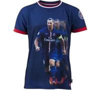 12 Ans - Maillot Enfant - Paris Saint Germain - Zlatan Ibrahimovic - Polyester - Manches Courtes - Bleu Multicolore