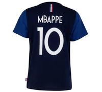 12 Ans - T-Shirt - Fff - Kylian Mbappé - Collection Officielle - Enfant - Manches Courtes - Bleu Multicolore