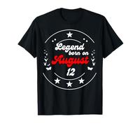 12 août Anniversaire Legend Man Boy Since August 12th T-Shirt