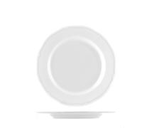 12 Assiettes Plates Table Prague En Porcelaine Blanche 26 Cm Fabriqué En Italie