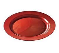 12 assiettes rondes réutilisables 19cm carmin - aluplast arp 190 carmin Rouge G