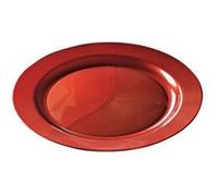 12 assiettes rondes réutilisables 24cm carmin - aluplast arp 240 carmin Rouge G