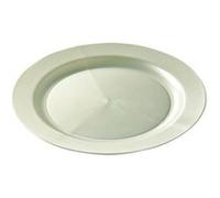 12 assiettes rondes réutilisables 24cm nacré - aluplast arp 240 nacre Beige G