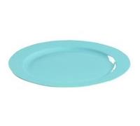 12 assiettes rondes réutilisables 24cm turquoise - aluplast arp 240 turquoise Bleu G