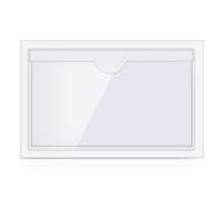 12 Autocollants en Plastique Transparent - Pochettes de Auto - Adhésives avec Ouverture sur Le Dessus, Protection pour de Visite, de Crédit, d'Identité, etc.