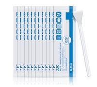 12 Baguettes de Nettoyage Professionnelles pour Capteur D'appareil Photo APS-C, Largeur de 16 mm, Enveloppées dans Un Tissu en Microfibre Emballées sous Vide pour Protégez Votre Appareil