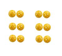 12 Balles Vides Golf Practice Jaune Hobbytech Jaune