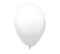 12 Ballons métallisés blancs 28 cm - Blanc - Taille Unique