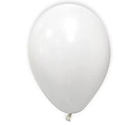 12 Ballons métallisés blancs 28 cm - Blanc - Taille Unique