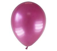 12 Ballons métallisés bordeaux 28 cm - Rouge - Taille Unique