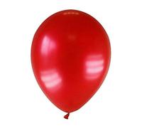 12 Ballons métallisés rouge foncé 28 cm - Rouge - Taille Unique