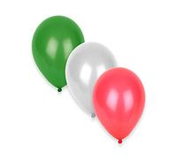 12 Ballons Supporter Italie 27 cm - Vert - Taille Unique