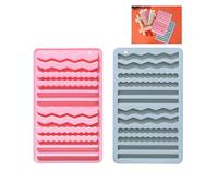 12 Barres 2 Pièces Moule en Silicone pour Chien, Yvmew Cuisson en Silicone pour Chien, Moule à Biscuits pour Chien, Cuisson en Silicone pour Friandises pour Chien, Anti-Adhérents, Réutilisables