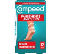 12 Blister Foot Plasters-Medium Format-Hydrocolloid Technology-Instant Relief-Second Skin
